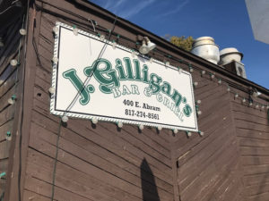 Picture of J Gilligan's Sign in Arlington TX