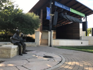 Picture of sculpture at Levitt Pavilion Free Live Music in Arlington TX