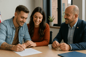 Image of couple buy a home in Wichita Falls with zero down payment