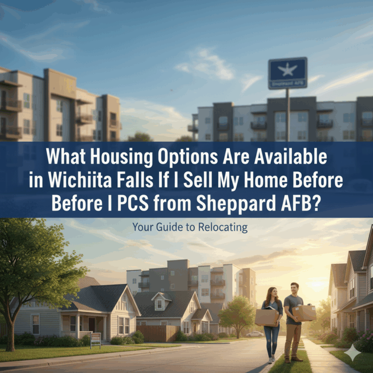 Image Housing Options if I sell my home before PCS from Sheppard AFB