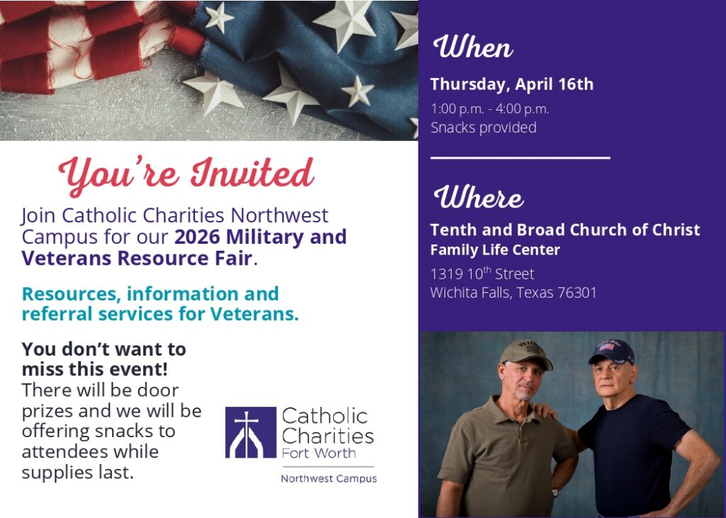 Event flyer for 2026 Military and Veterans Resource Fair highlighting event details and community support