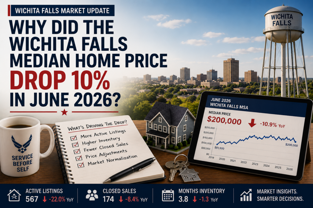 Image Why did Wichita Falls home prices drop 10% in June 2026?