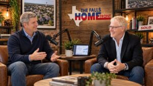Tim Lockhart and Smokey Garrett discussing AI in real estate on The Falls Home Front